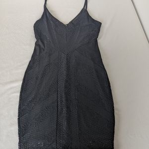 Guess Black Dress V Neckline